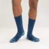 Calcetines de caña media con logotipo, mezcla de lana sintética de peso medio, paquete de 2 pares