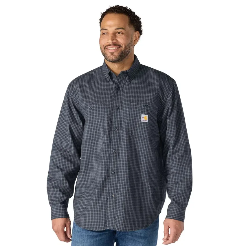 Camisa a cuadros de manguitos largos «Fr Force Sun Defender™» para hombre - Camisas con protección solar