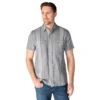 Camisa de cuadros con manguitos cortos y corte holgado «Bozeman» para hombre
