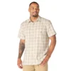 Camisa de cuadros con manguitos cortos y corte holgado «Bozeman» para hombre