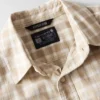 Camisa de cuadros con manguitos cortos y corte holgado «Bozeman» para hombre