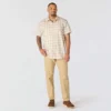 Camisa de cuadros con manguitos cortos y corte holgado «Bozeman» para hombre
