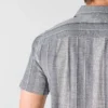 Camisa de cuadros con manguitos cortos y corte holgado «Bozeman» para hombre