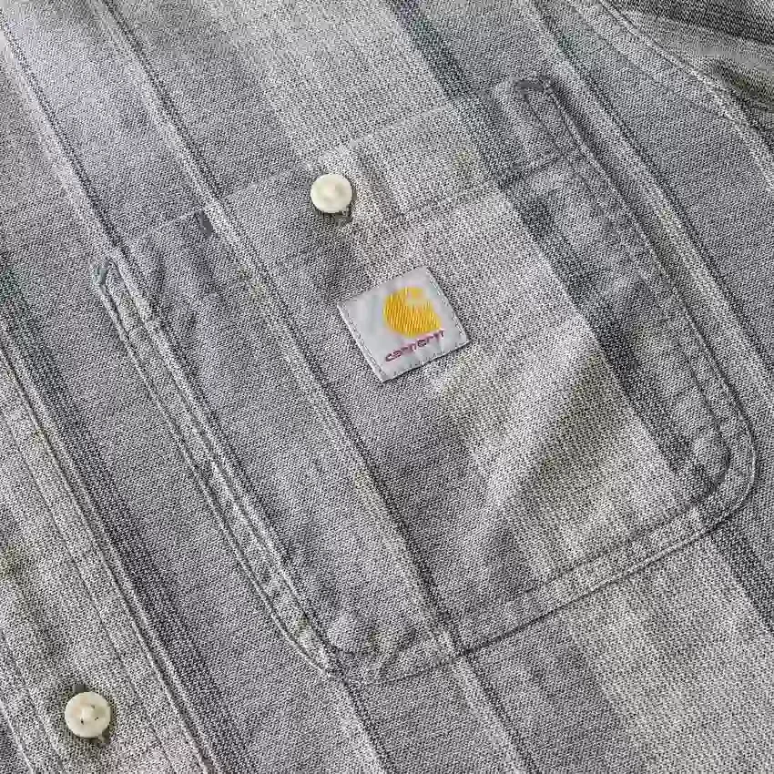 Camisa de cuadros con manguitos cortos y corte holgado «Bozeman» para hombre