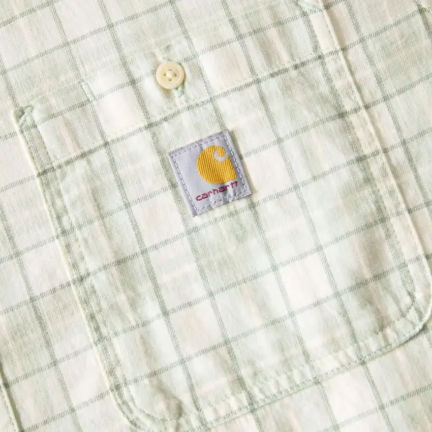 Camisa de cuadros con manguitos cortos y corte holgado «Bozeman» para hombre