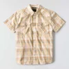 Camisa de cuadros de manguitos cortos de corte holgado Montana Bozeman para hombre