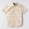 Camisa de cuadros de manguitos cortos de corte holgado Montana Bozeman para hombre