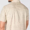 Camisa de cuadros de manguitos cortos de corte holgado Montana Bozeman para hombre