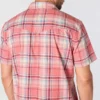 Camisa de cuadros de manguitos cortos de corte holgado Montana Bozeman para hombre