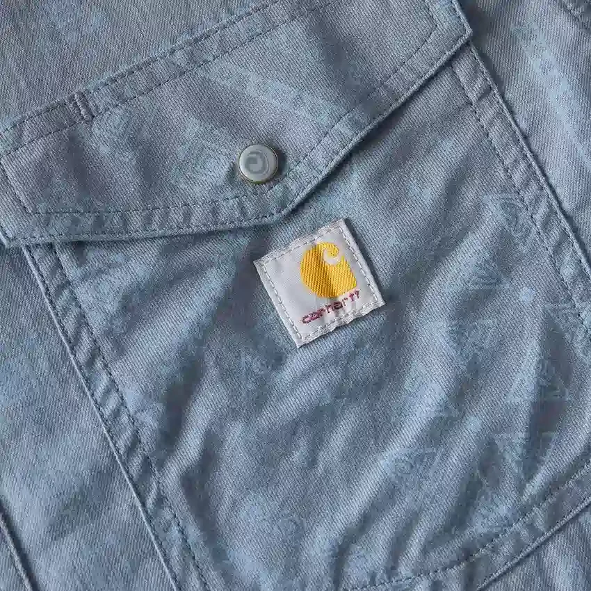 Camisa de cuadros de manguitos cortos de corte holgado Montana Bozeman para hombre