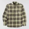 Camisa de franela a cuadros de manguitos largos, de peso medio y corte holgado Rugged Flex™