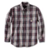 Camisa de hombre de sarga a cuadros, corte holgado y manguitos largos - Camisas ignífugas