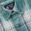 Camisa de hombre de sarga a cuadros, corte holgado y manguitos largos - Camisas ignífugas