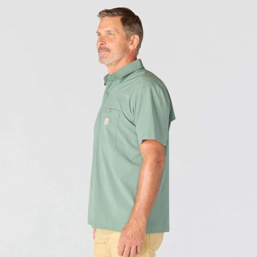 Camisa de manguitos cortos de corte holgado Force Sun Defender™ para hombre - Camisas con protección solar