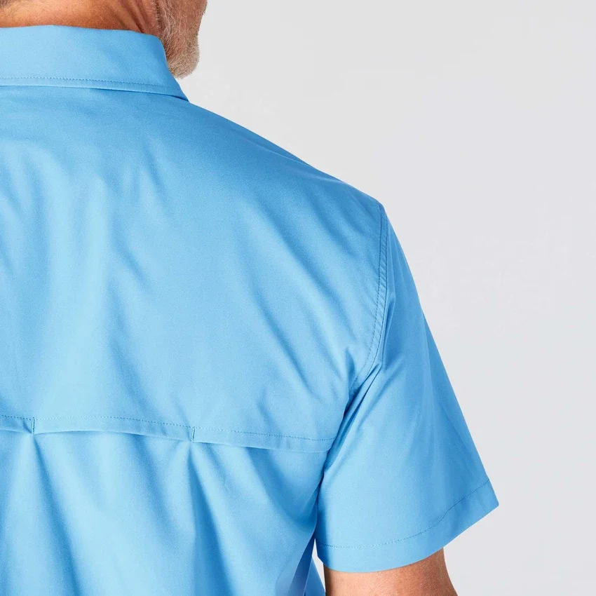 Camisa de manguitos cortos de corte holgado Force Sun Defender™ para hombre - Camisas con protección solar