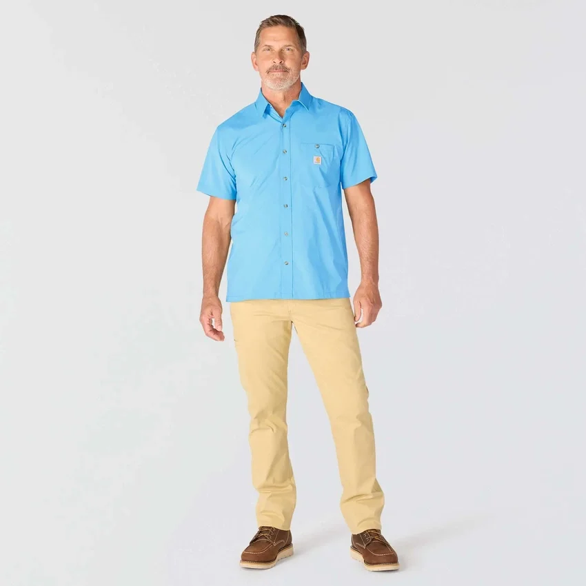 Camisa de manguitos cortos de corte holgado Force Sun Defender™ para hombre - Camisas con protección solar