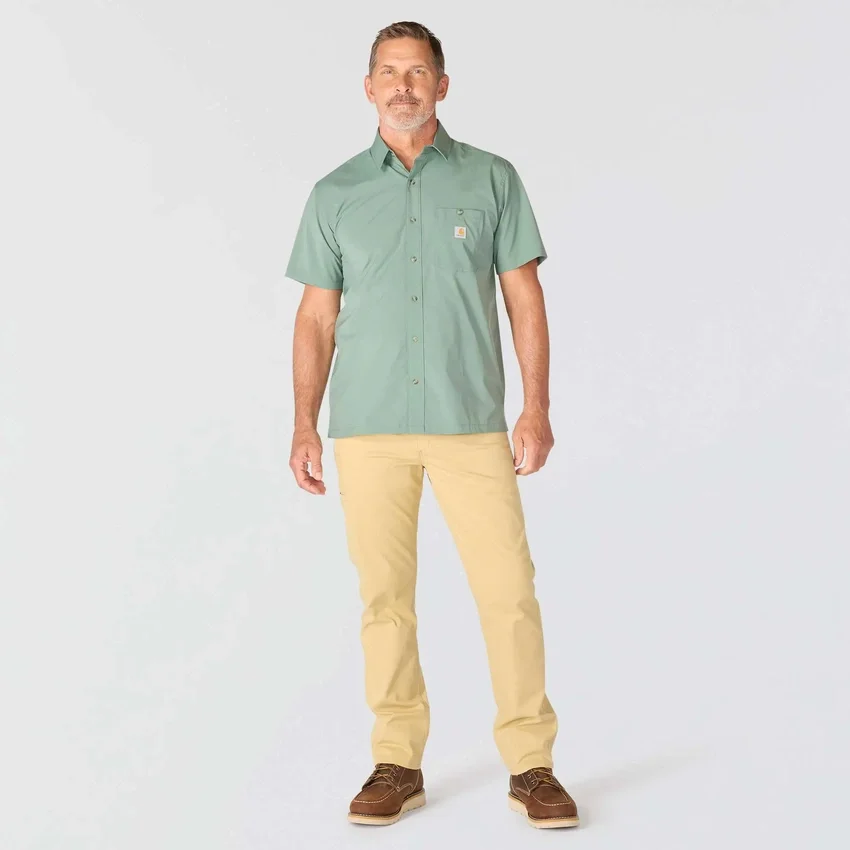 Camisa de manguitos cortos de corte holgado Force Sun Defender™ para hombre - Camisas con protección solar