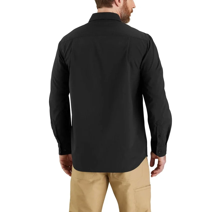 Camisa de manguitos largos de chambray Force Sun Defender™ para hombre, corte holgado - Camisas con protección solar