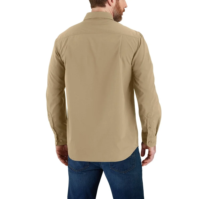 Camisa de manguitos largos de chambray Force Sun Defender™ para hombre, corte holgado - Camisas con protección solar