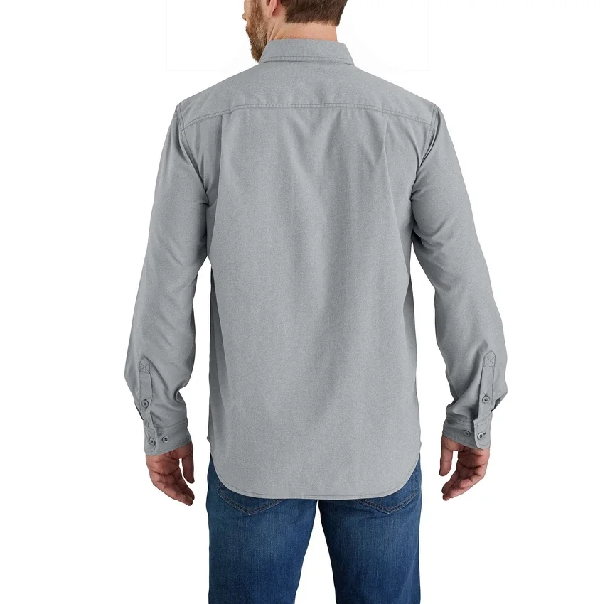 Camisa de manguitos largos de chambray Force Sun Defender™ para hombre, corte holgado - Camisas con protección solar