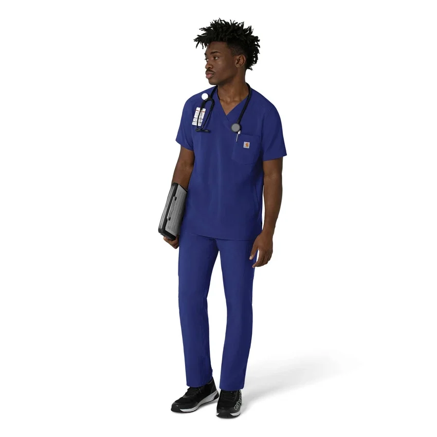 Camisa de trabajo con cuello en V para hombre Force Cross-Flex