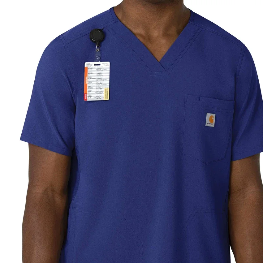 Camisa de trabajo con cuello en V para hombre Force Cross-Flex