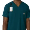 Camisa de trabajo con cuello en V para hombre Force Cross-Flex