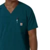Camisa de trabajo con cuello en V para hombre Force Cross-Flex