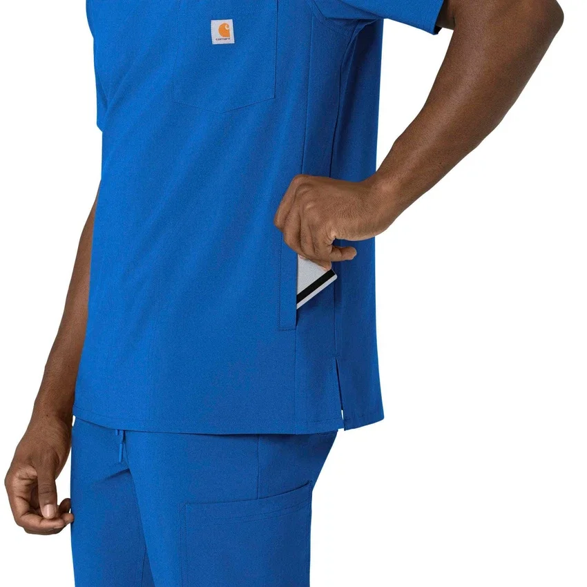 Camisa de trabajo con cuello en V para hombre Force Cross-Flex