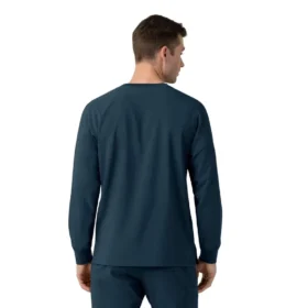Camisa médica de manguitos largos con cuello redondo Force Cross-Flex