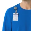 Camisa médica de manguitos largos con cuello redondo Force Cross-Flex