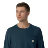 Camisa médica de manguitos largos con cuello redondo Force Cross-Flex
