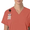 Camisa médica de mujer Force Cross-Flex con cuello en V oversize