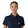 Camisa médica de polo de manguitos cortos ligeros Rugged Flex® Rscu para mujer