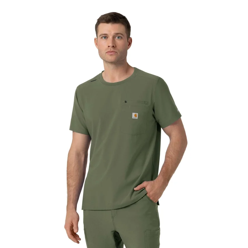 Camisa médica Force Cross-Flex de cuello redondo de partes de arriba