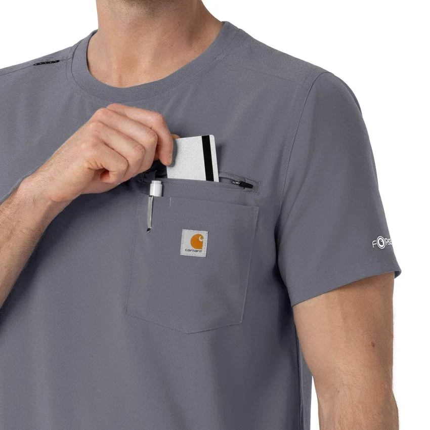 Camisa médica Force Cross-Flex de cuello redondo de partes de arriba
