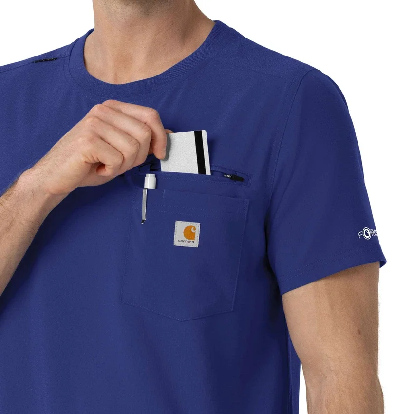 Camisa médica Force Cross-Flex de cuello redondo de partes de arriba