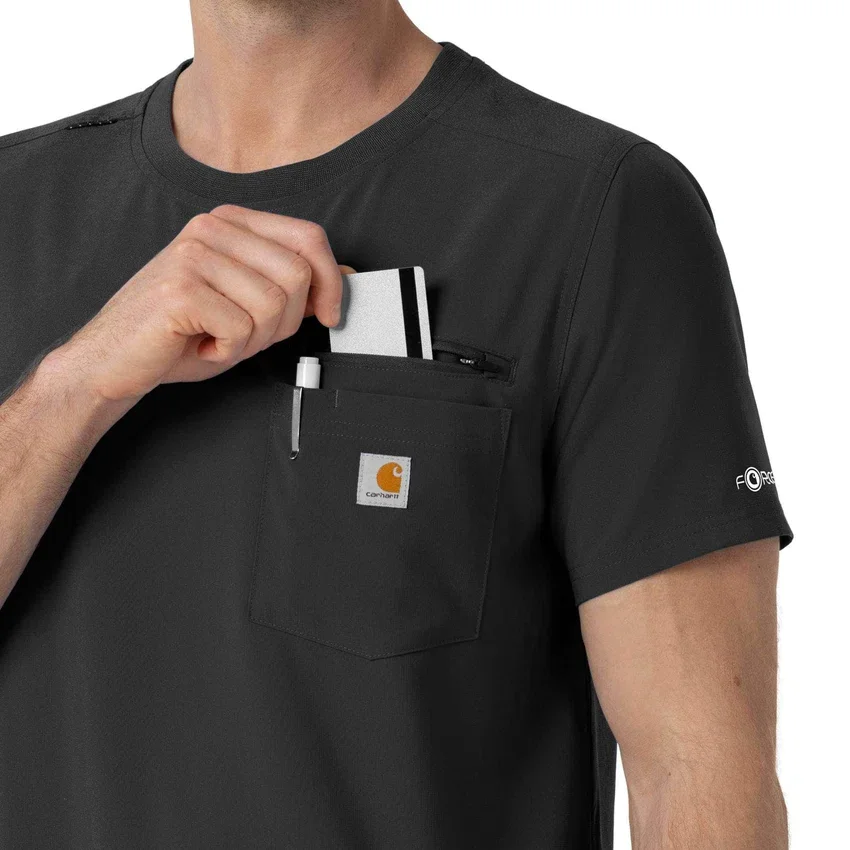 Camisa médica Force Cross-Flex de cuello redondo de partes de arriba