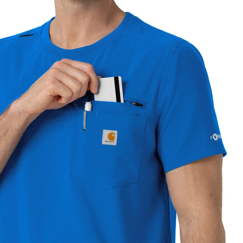 Camisa médica Force Cross-Flex de cuello redondo de partes de arriba