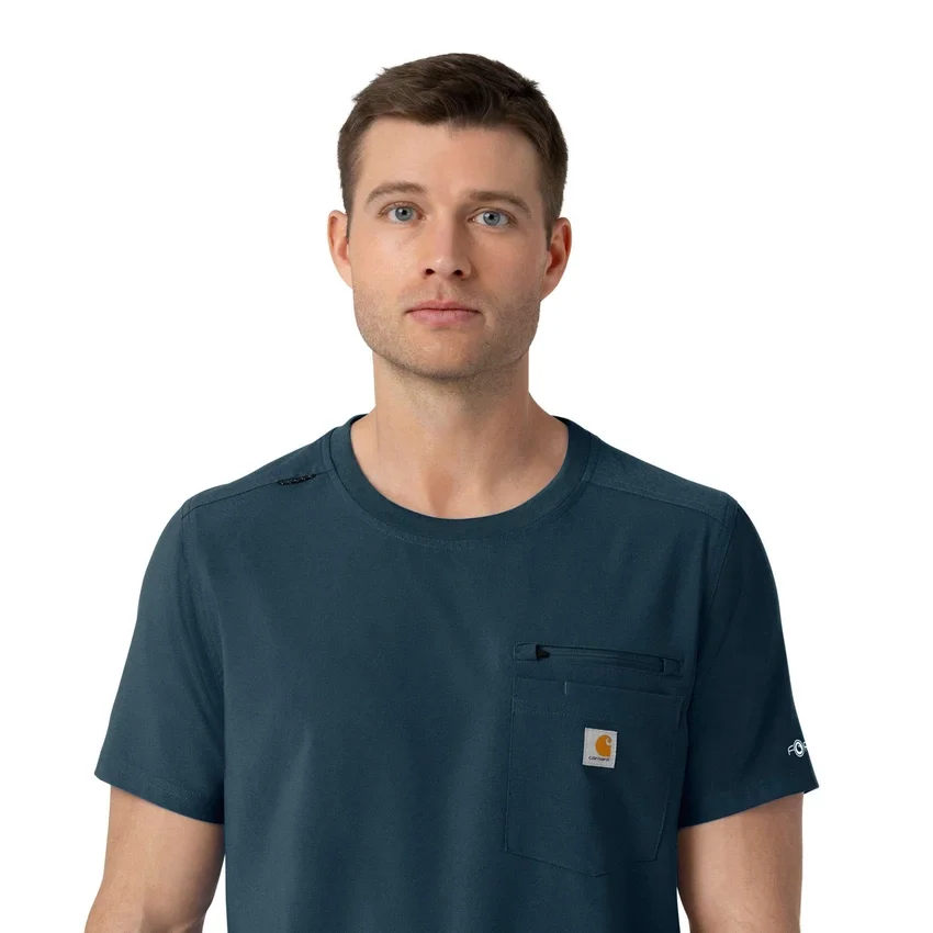 Camisa médica Force Cross-Flex de cuello redondo de partes de arriba