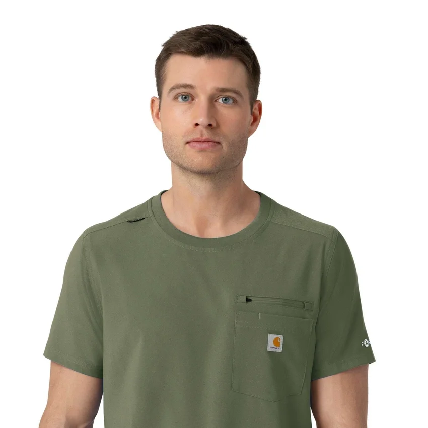 Camisa médica Force Cross-Flex de cuello redondo de partes de arriba