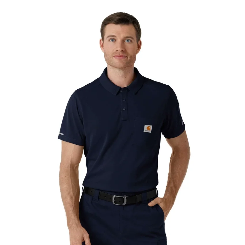 Camisa médica tipo polo de manguitos cortos ligera Rugged Flex® Rscu
