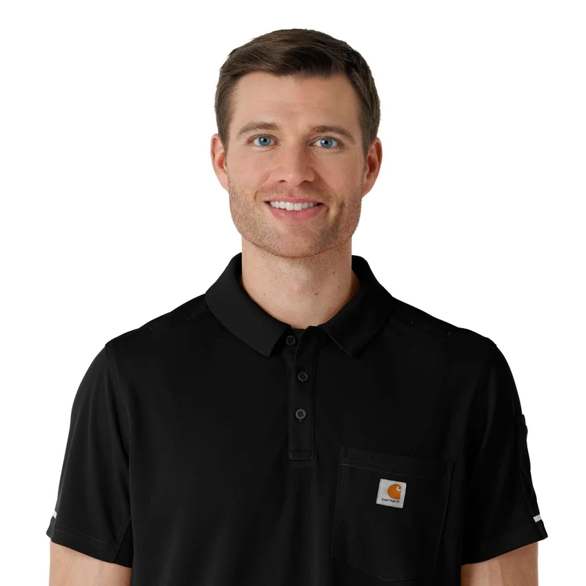 Camisa médica tipo polo de manguitos cortos ligera Rugged Flex® Rscu