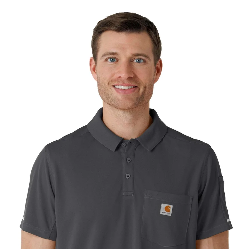 Camisa médica tipo polo de manguitos cortos ligera Rugged Flex® Rscu