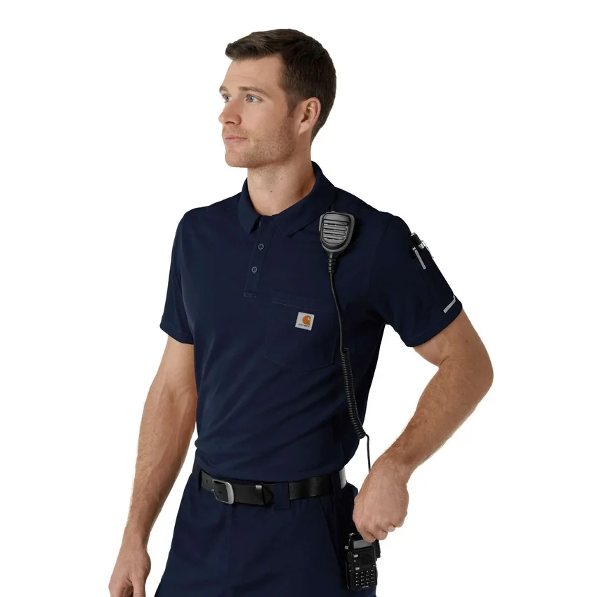 Camisa médica tipo polo de manguitos cortos ligera Rugged Flex® Rscu