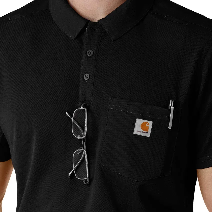 Camisa médica tipo polo de manguitos cortos ligera Rugged Flex® Rscu