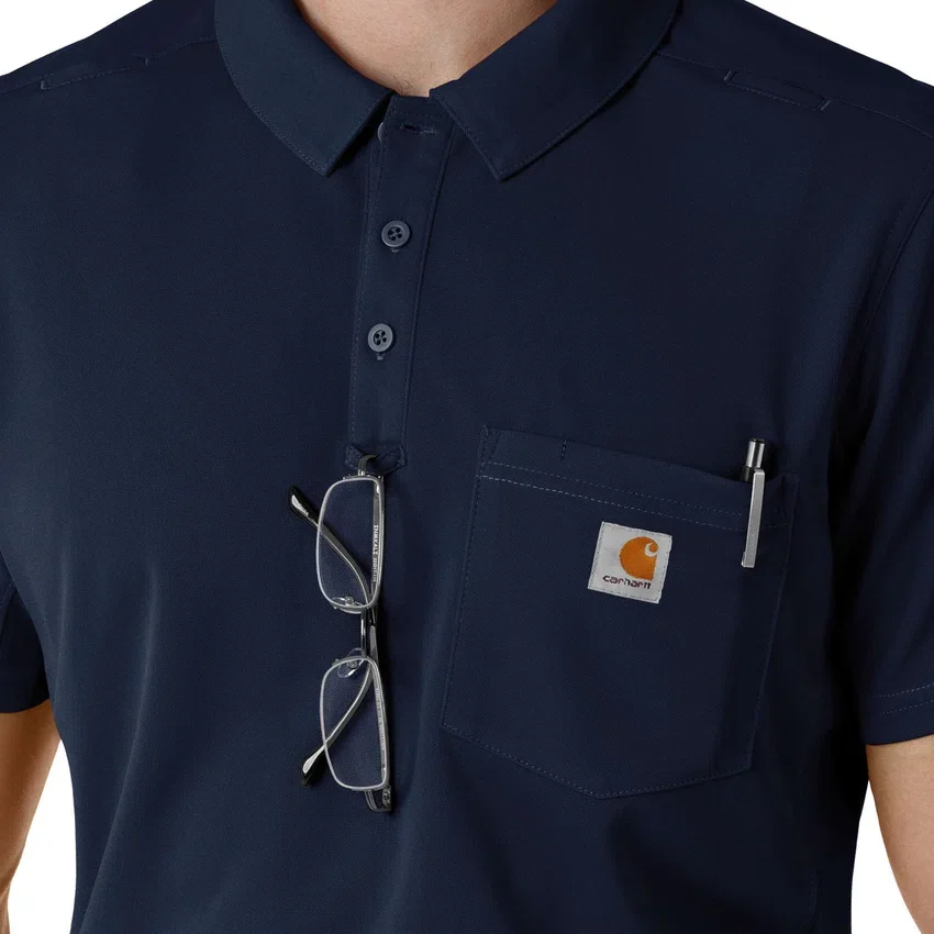 Camisa médica tipo polo de manguitos cortos ligera Rugged Flex® Rscu