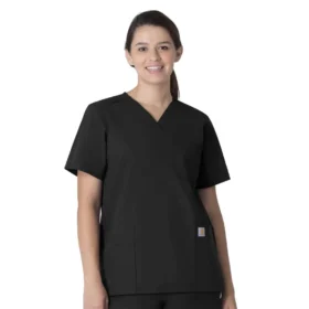 Camisa quirúrgica unisex Force Essentials con cuello en V y 6 bolsillos