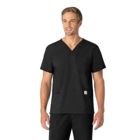 Camisa quirúrgica unisex Force Essentials con cuello en V y 6 bolsillos
