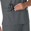 Camisa quirúrgica unisex Force Essentials con cuello en V y 6 bolsillos